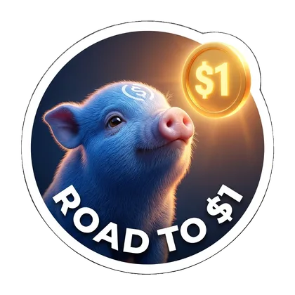Road to $1 sticker